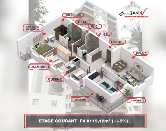 Appartement F4 (A)