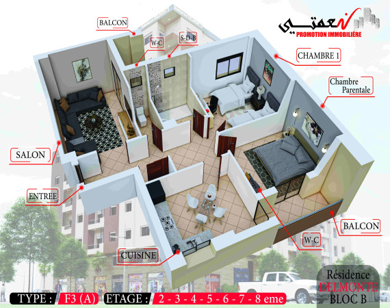 Appartement F3 (A)