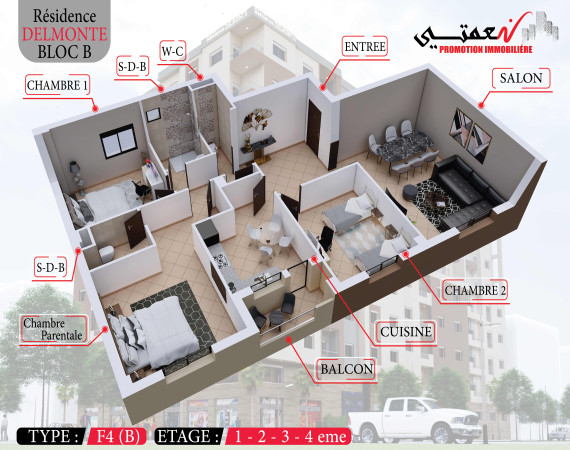 Appartement F4 (B)