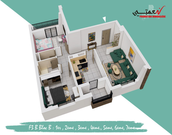 Appartement type F3 (B)